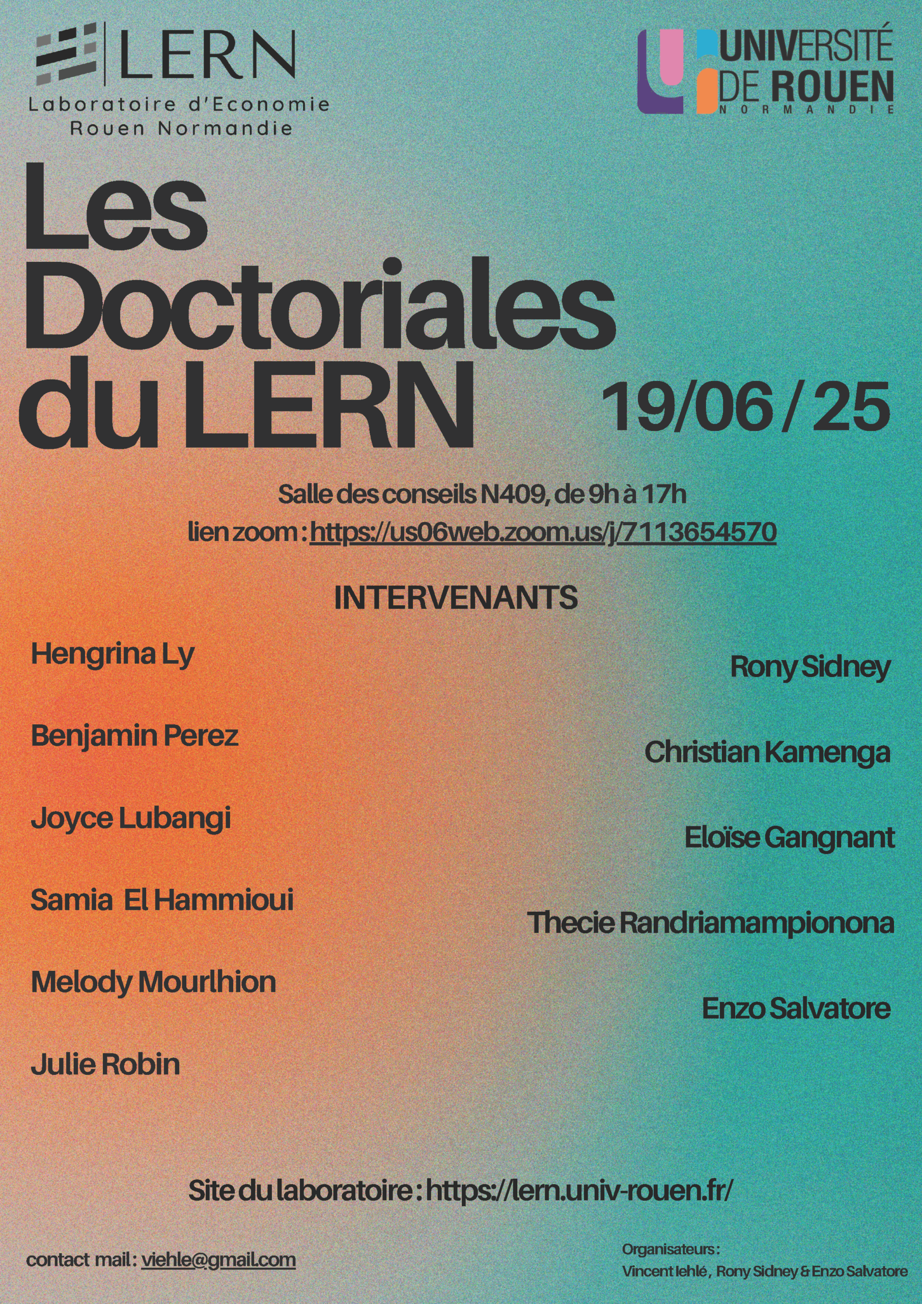 Doctoriales du LERN