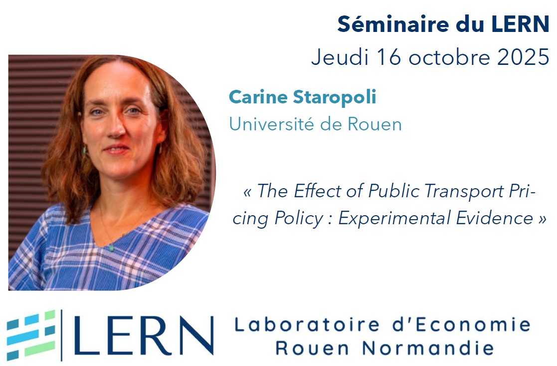 Séminaire du LERN | Carine Staropoli