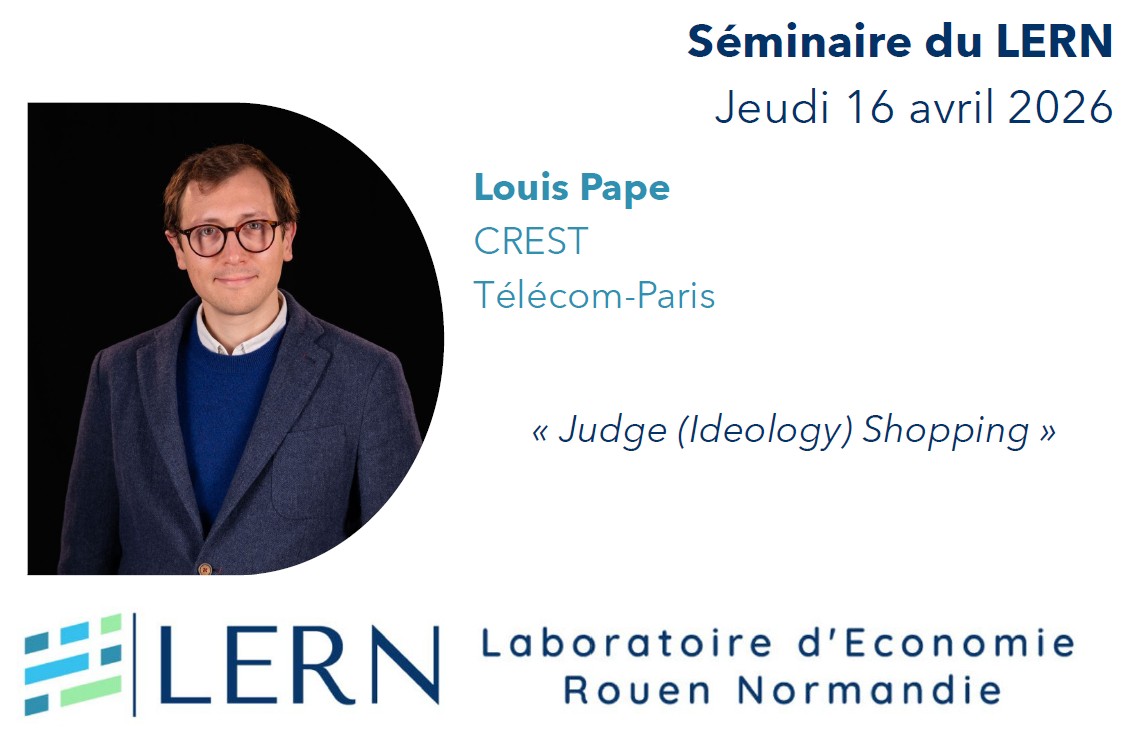 Séminaire du LERN | Louis Pape