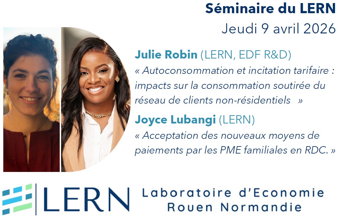Séminaire du LERN | Joyce Lubangi et Julie Robin