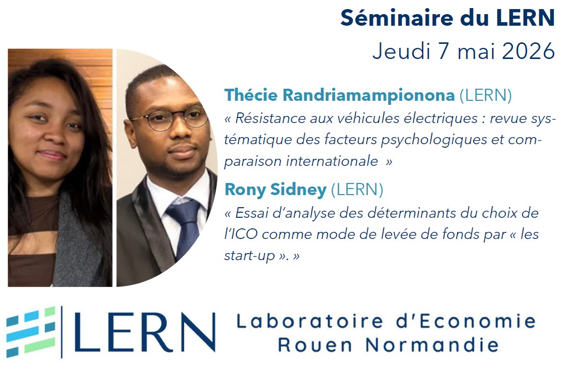 Séminaire du LERN | Rony Sidney et Thécie Randriamampionona