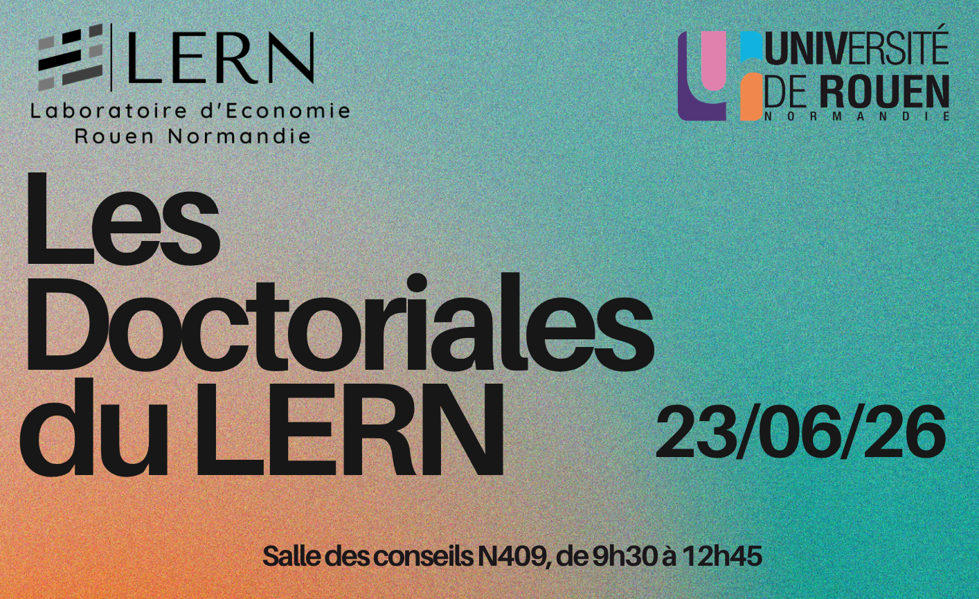 Doctoriales du LERN 2026