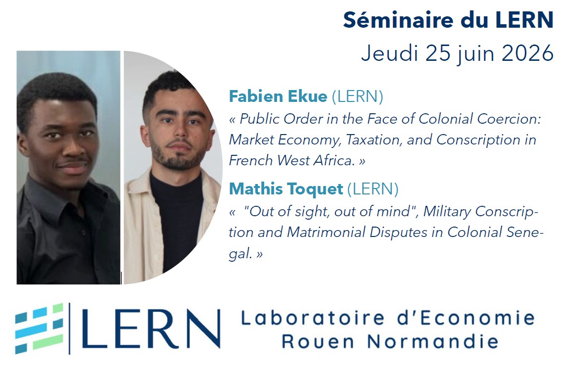 Séminaire du LERN | Fabien Ekue et Mathis Toquet