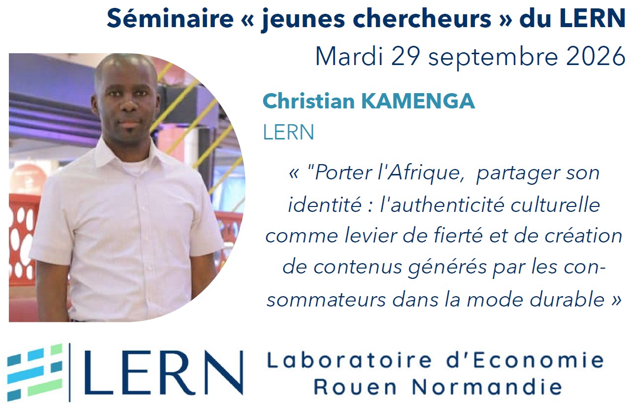 Séminaire « Jeunes chercheur.e.s » | Christian Kamenga